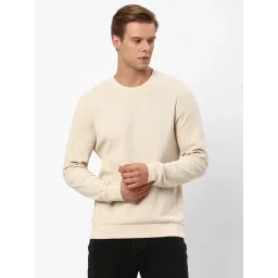 R&B Beige Cotton Regular Fit Sweatshirt-picture-35