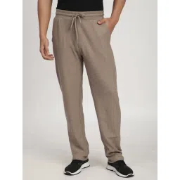 R&B Beige Cotton Regular Fit Trackpants-picture-43