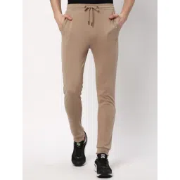 R&B Beige Cotton Slim Fit Joggers-picture-44
