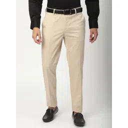 R&B Beige Slim Fit Trousers-picture-19