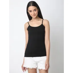 R&B Black Cotton Camisole-picture-28