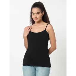 R&B Black Cotton Camisole-picture-37