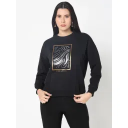 R&B Black Cotton Embellished Sweatshirt-picture-19