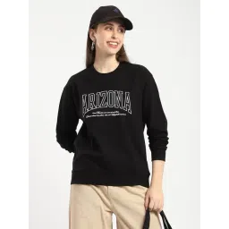 R&B Black Cotton Graphic Printed Sweatshirt-picture-11