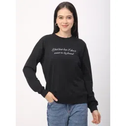 R&B Black Cotton Graphic Printed Sweatshirt-picture-12