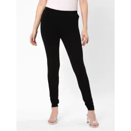 R&B Black Cotton Leggings-picture-17