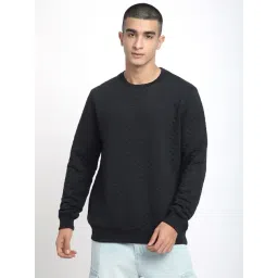R&B Black Cotton Regular Fit Sweatshirt-picture-39