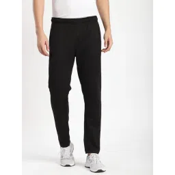 R&B Black Cotton Regular Fit Trackpants-picture-47