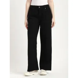 R&B Black Cotton Relaxed Fit Mid Rise Jeans-picture-28