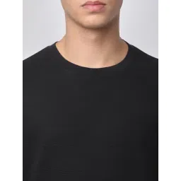 R&B Black Cotton Relaxed Fit Sweatshirt image 4