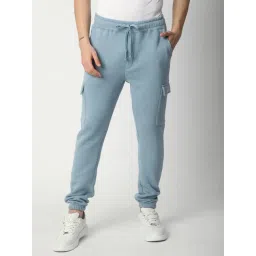R&B Blue Regular Fit Trackpants-picture-18