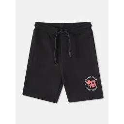 R&B Boys Black Cotton Embroidered Shorts-picture-38