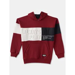 R&B Boys Colourblocked Hooded Pullover Sweatshirt-picture-36