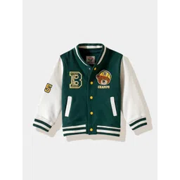 R&B Boys Colourblocked Varsity Jacket with Embroidered-picture-39