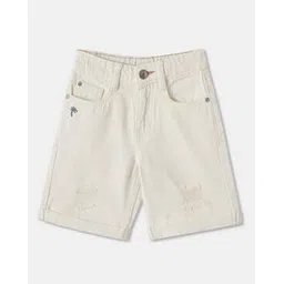 r&b Boys Embroidered Regular Fit Flat-Front Shorts-picture-11