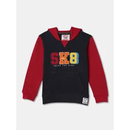 R&B Boys Embroidered Typography Hooded Sweatshirt-picture-24