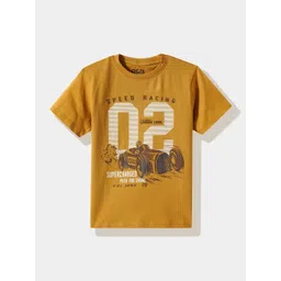 R&B Boys Mustard Cotton Tshirts-picture-36