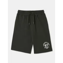 R&B Boys Olive Cotton Printed Shorts-picture-24