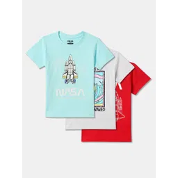R&B Boys Pack Of 3 Typography  Printed T-shirt-picture-29