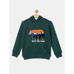 R&B Boys Printed Hooded Cotton Sweatshirt image 1