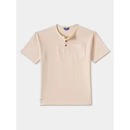 R&B Boys Solid Henley Neck Cotton T-shirt-picture-41