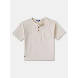 R&B Boys Solid Henley Neck Cotton T-shirt-picture-16