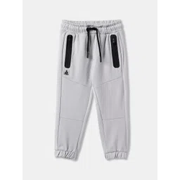 R&B Boys Solid Mid Rise Relaxed Fit Joggers-picture-23