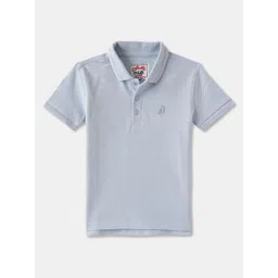 R&B Boys Solid Polo Collar Cotton T-shirt-picture-26