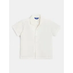 R&B Boys Solid Spread Collar Casual Shirt-picture-35