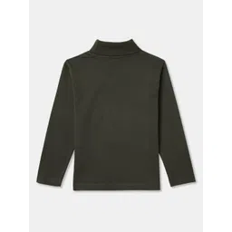 R&B Boys Solid Turtle Neck Cotton T-shirt image 3