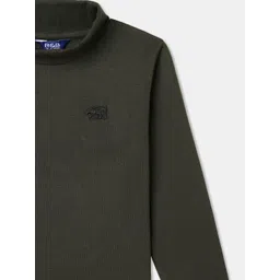 R&B Boys Solid Turtle Neck Cotton T-shirt image 5