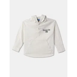 R&B Boys Striped Spread Collar Long Sleeves Cotton Casual Shirt-picture-35