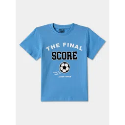 R&B Boys Typography Printed Round Neck Cotton T-shirt-picture-22