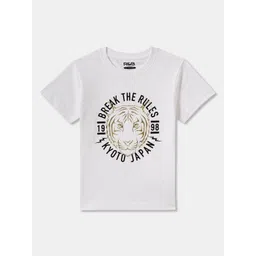 R&B Boys Typography Printed Round Neck Cotton T-shirt-picture-14