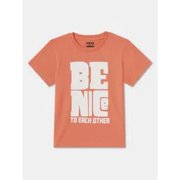 R&B Boys Typography Printed Round Neck Cotton T-shirt-picture-57