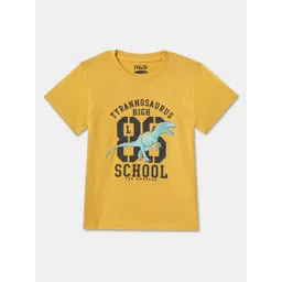 R&B Boys Typography Printed Round Neck Cotton T-shirt-picture-17