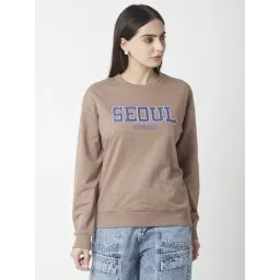 R&B Brown Cotton Graphic Printed Sweatshirt-picture-34