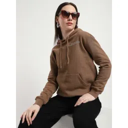 R&B Brown Regular Fit Cotton Graphic Print Hoodie-picture-41