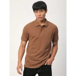 R&B Brown Regular Fit Polo T-Shirt-picture-31