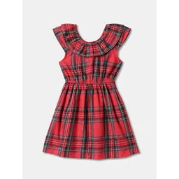R&B Checked Fit & Flare Dress-picture-31