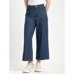 R&B Dark Blue Cotton Relaxed Fit Mid Rise Jeans-picture-28