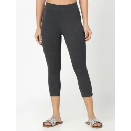 R&B Dark Grey Cotton Leggings-picture-28