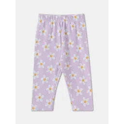 R&B Girls Cotton Floral Printed Leggings-picture-30