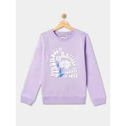 R&B Girls Floral Printed Cotton Pullover-picture-42