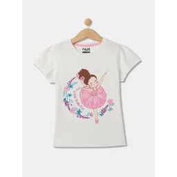 R&B Girls Graphic Printed Casual Cotton T-shirt-picture-30