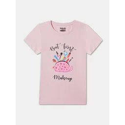 R&B Girls Graphic Printed Cotton T-shirt-picture-24