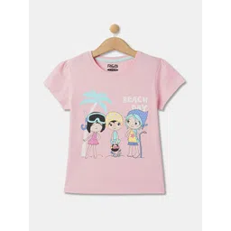 R&B Girls Graphic Printed Cotton T-shirt-picture-21