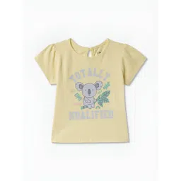 R&B Girls Graphic Printed Round Neck Cotton T-shirt-picture-39