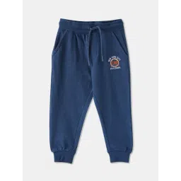 R&B Girls Indigo Cotton Printed Joggers-picture-30