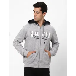 R&B Grey Cotton Regular Fit Graphic Hooded Jacket-picture-29